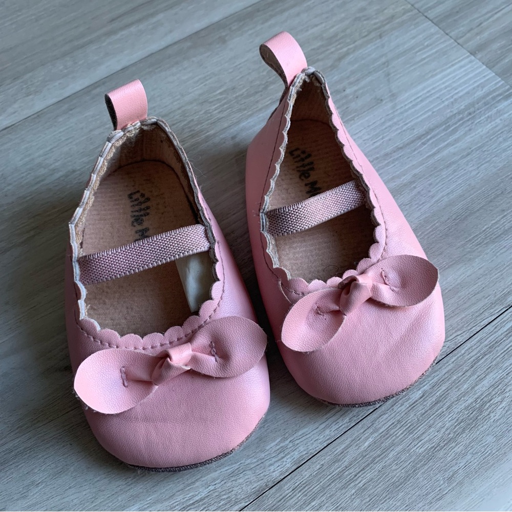 Little Me Pink Dress Shoes with Bow
